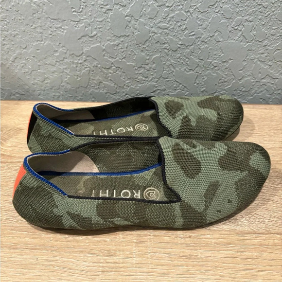 EUC Rothy’s The loafer Olive Camo Sz 6.5 - Picture 6 of 7